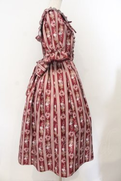 画像3: axes femme kawaii / RosyBear柄ワンピース  ワイン O-26-01-17-018-AX-OP-IG-OS