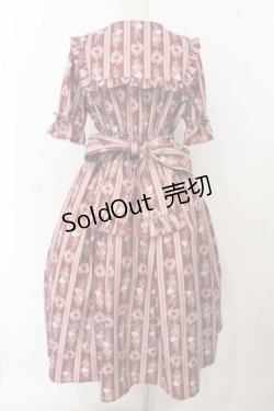 画像4: axes femme kawaii / RosyBear柄ワンピース  ワイン O-26-01-17-018-AX-OP-IG-OS