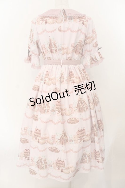 画像4: axes femme kawaii / お菓子の家柄ワンピース  ピンク O-26-01-17-019-AX-BL-IG-OS (4)