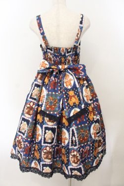 画像5: Chalmiere / クリスマス柄ジャンスカ  ネイビー O-26-01-17-020-0-OP-IG-OS