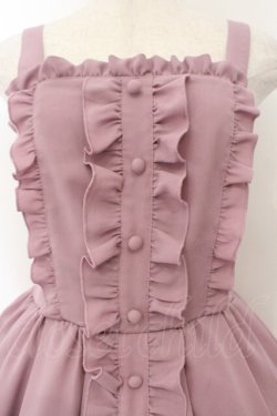 画像2: axes femme kawaii / ロマンティックフリルジャンパースカート  ラベンダー O-26-01-17-021-AX-OP-IG-OS