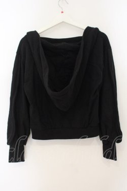 画像3: lilLilly / Vネックショートパーカー F クロ O-26-01-19-030-LO-TO-OW-OS