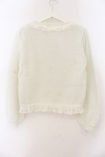 画像3: axes femme POETIQUE / ラメシャギーフリルニットカーディガン M キナリ O-26-01-19-041-AX-TO-OW-ZT601 (3)