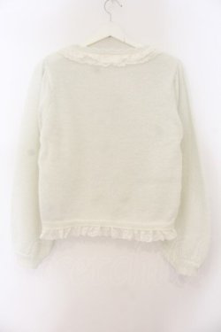 画像3: axes femme POETIQUE / ラメシャギーフリルニットカーディガン M キナリ O-26-01-19-041-AX-TO-OW-OS