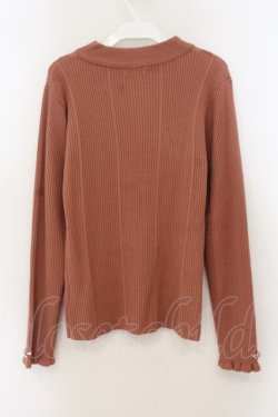 画像3: axes femme / 【パーソナルカラー】ニット F アプリコットピンク O-26-01-19-044-AX-TO-OW-OS