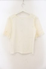 画像3: axes femme / 20thレース使いトップス F キナリ O-26-01-19-045-AX-TO-OW-ZT539 (3)