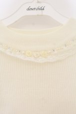 画像2: axes femme / 薔薇モチーフボトルネックプルオーバー M キナリ O-26-01-19-048-AX-TO-OW-ZT607 (2)