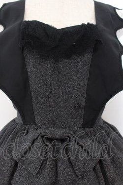 画像2: ALICE and the PIRATES / 悪魔猫と終末の砂時計柄ジャンパースカートI  クロ O-26-01-19-005-PA-OP-OW-OS