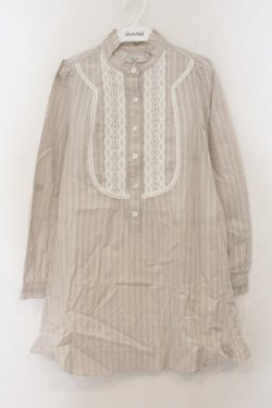 画像1: MILK / Cottonロングブラウス  ベージュ O-26-01-19-050-ML-BL-OW-OS