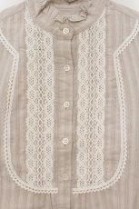 画像2: MILK / Cottonロングブラウス  ベージュ O-26-01-19-050-ML-BL-OW-OS (2)