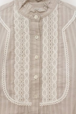 画像2: MILK / Cottonロングブラウス  ベージュ O-26-01-19-050-ML-BL-OW-OS