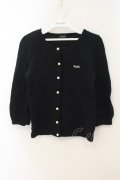MILK / ロゴ刺繍カーディガン  クロ O-26-01-19-052-ML-TO-OW-OS