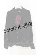 Amavel / Vampire Nightmareブラウス F クロ×ボルドー O-26-01-19-055-CA-BL-OW-OS