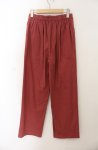 画像2: axes femme / 裾刺繍ストレートパンツ F レンガ O-26-01-19-1005-AX-PA-YM-ZT539 (2)