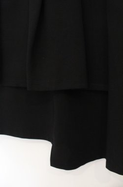 画像2: ALGONQUINS / プリーツレイヤーアシメスカート F ブラック O-26-01-19-1006-AL-SK-YM-OS