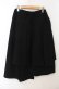 画像3: ALGONQUINS / プリーツレイヤーアシメスカート F ブラック O-26-01-19-1006-AL-SK-YM-OS (3)