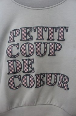 画像2: Fi.n.t / チェック柄パッチワークスウェット  グリーン O-26-01-19-1012-CA-TO-IG-OS