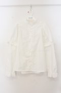 Fi.n.t / フリル使い2wayスリーブブラウス  シロ O-26-01-19-1014-CA-BL-IG-OS