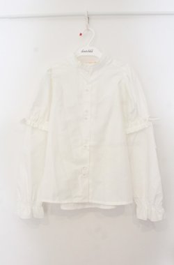 画像1: Fi.n.t / フリル使い2wayスリーブブラウス  シロ O-26-01-19-1014-CA-BL-IG-OS