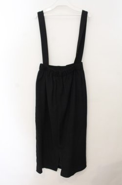 画像2: E hyphen world gallery / サスペンダースカート  クロ O-26-01-19-1002-LO-SK-IG-OS