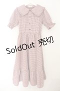 m petit by misako / AM*ギンガムCHKワンピース M アカ O-26-01-19-1003-LO-OP-YM-ZT554