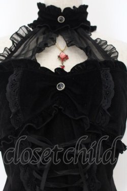 画像2: MARBLE / アクセサリー付き編み上げビスチェ  ブラック O-26-01-19-001-GO-TO-OW-OS