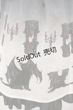 画像4: ALICE and the PIRATES / 悪魔猫と終末の砂時計柄ジャンパースカートI  クロ O-26-01-19-005-PA-OP-OW-OS