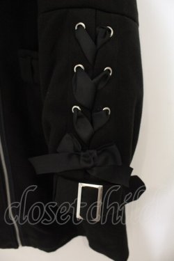 画像2: Dear My Love / フロントジップレースアップチェスターコート M クロ O-26-01-19-057-EL-CO-OW-OS