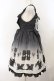 画像5: ALICE and the PIRATES / 悪魔猫と終末の砂時計柄ジャンパースカートI  クロ O-26-01-19-005-PA-OP-OW-OS (5)