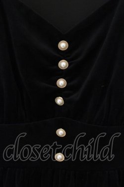 画像2: To Alice / メイドシリーズベロアワンピース M クロ O-26-01-19-062-LO-OP-OW-OS