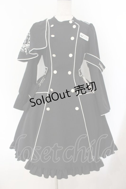 画像1: metamorphose / name of guardianナース風ワンピース  クロ O-26-01-19-006-ME-OP-OW-OS (1)