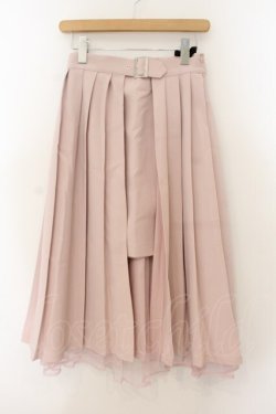 画像1: EATME / プリーツラップスカート M ピンク O-26-01-19-065-LO-SK-OW-OS