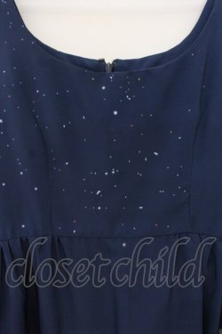 画像2: pays des fees  / 気球バルーンワンピース(七戸優 画) 9 ネイビー O-26-01-19-066-PU-OP-IG-OS