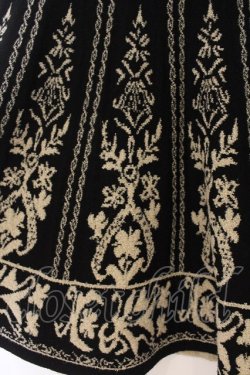 画像2: axes femme / ニット柄スカート  クロ×ベージュ O-26-01-19-071-AX-SK-IG-OS