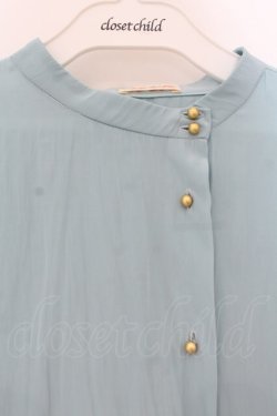 画像2: pays des fees  / ノーカラーブラウス  ミント O-26-01-19-075-PU-BL-IG-OS