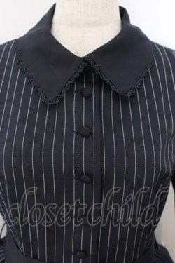 画像2: Sheglit / ストライプタックワンピース M ネイビーブルー O-26-01-19-007-EL-OP-OW-OS