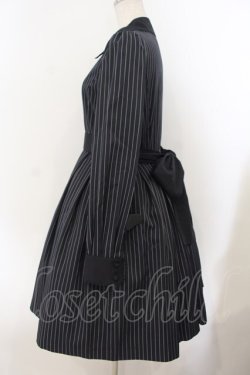 画像3: Sheglit / ストライプタックワンピース M ネイビーブルー O-26-01-19-007-EL-OP-OW-OS