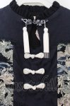 画像2: 四叶工房 / 「龍吟曲」チャイナ風長袖刺繍ワンピース XS ネイビー O-26-01-19-008-PU-OP-OW-ZT554 (2)