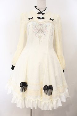 画像1: With Puji / 長安の詩　ワンピース L アイボリー O-26-01-19-009-EL-OP-OW-OS