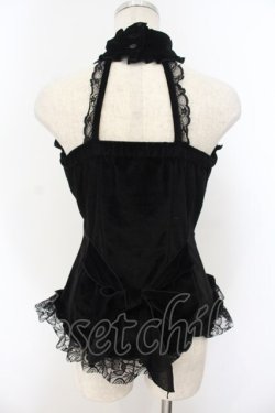 画像5: MARBLE / アクセサリー付き編み上げビスチェ  ブラック O-26-01-19-001-GO-TO-OW-OS