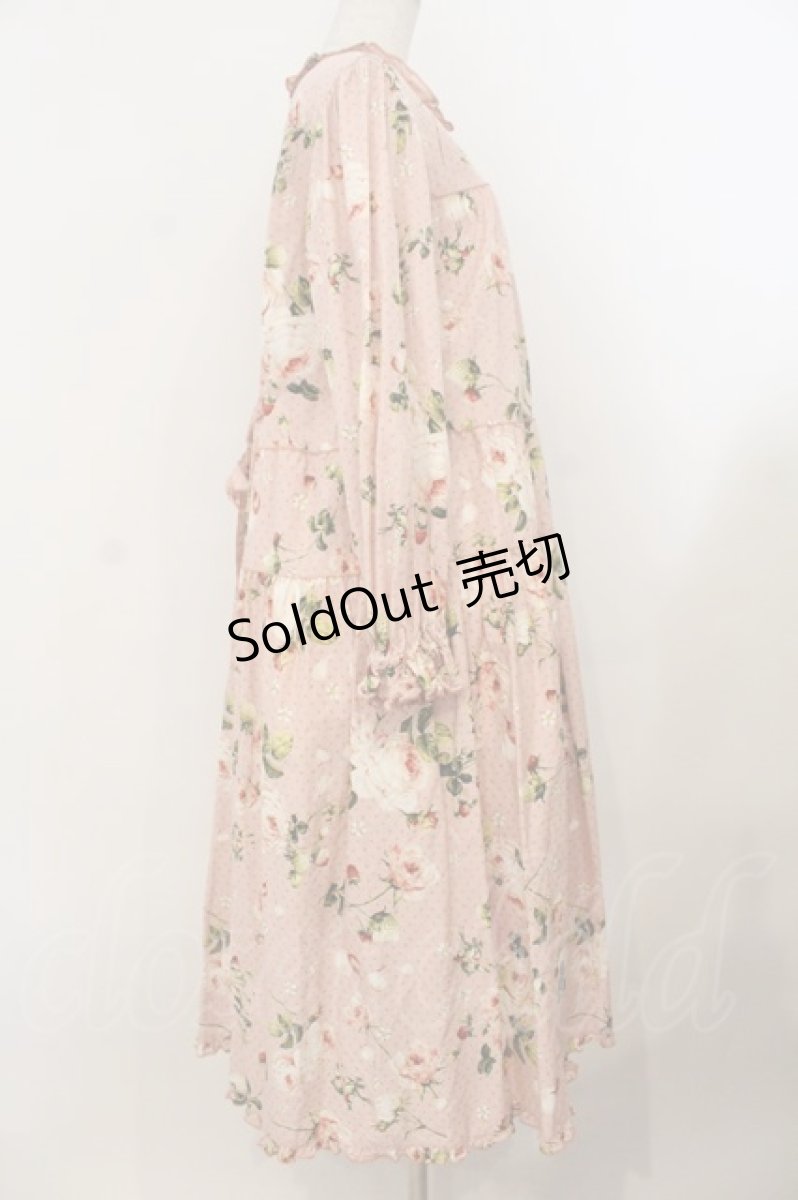 画像4: PINK HOUSE / Berry Roseプリントミディワンピース  ピンク O-26-01-19-012-LO-OP-OW-OS (4)