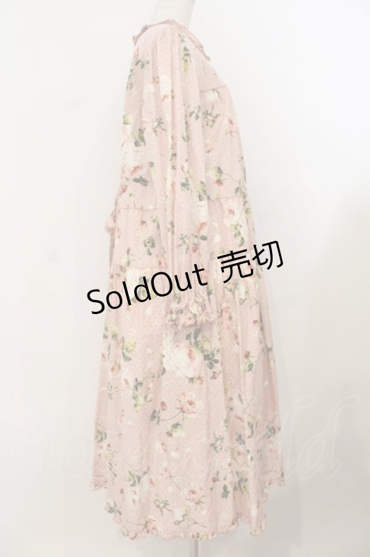 画像4: PINK HOUSE / Berry Roseプリントミディワンピース  ピンク O-26-01-19-012-LO-OP-OW-OS (4)