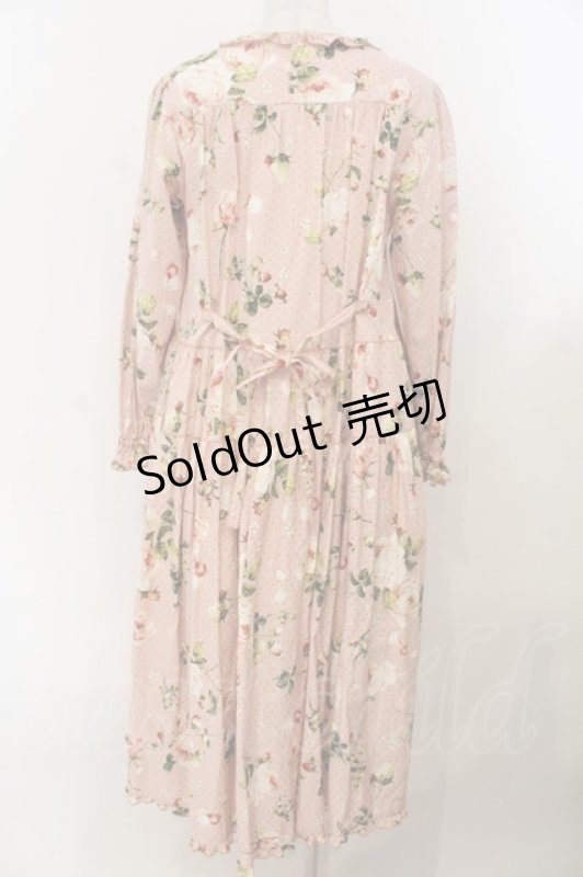 画像5: PINK HOUSE / Berry Roseプリントミディワンピース  ピンク O-26-01-19-012-LO-OP-OW-OS (5)