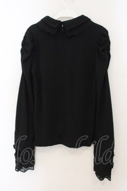 画像4: DimMoire / おすましレース襟トップス M ブラック O-26-01-19-019-0-TO-OW-OS