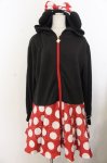 画像1: Secret Honey / ドットフレアパーカー  クロ×アカ×シロO-26-01-20-039-CA-OP-IG-ZT593 (1)
