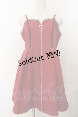 画像1: DearMyLove / 2setチャームジップジャンスカ M ボルドー O-26-01-20-042-EL-OP-IG-OS