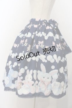 画像2: axes femme kawaii / ランドリー柄スカート  ネイビー O-26-01-20-044-AX-SK-IG-OS