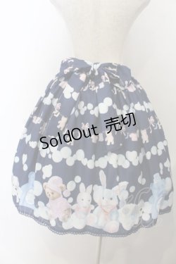 画像3: axes femme kawaii / ランドリー柄スカート  ネイビー O-26-01-20-044-AX-SK-IG-OS
