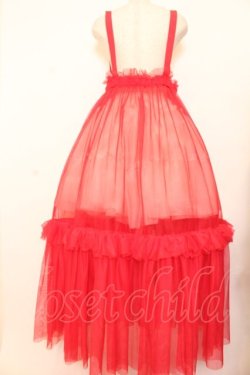 画像2: Candy Stripper / MARRY ME HARNESS TULLE スカート  レッド O-26-01-20-047-PU-SK-IG-OS