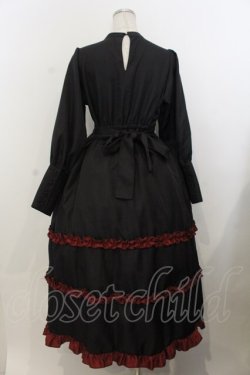 画像2: Virally / TT*YANフリルワンピース M クロ×アカ O-26-01-20-050-LO-OP-IG-OS